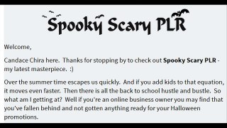 Spooky Scary PLR Review