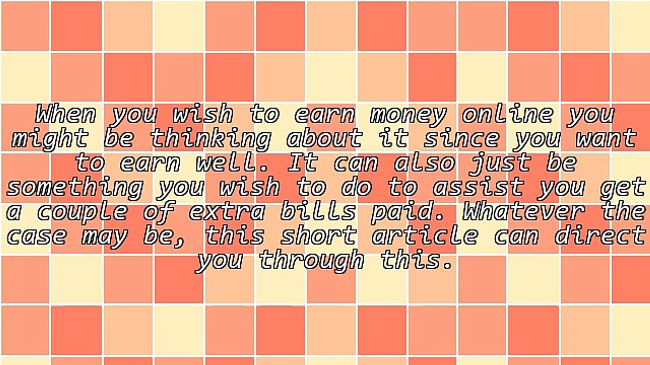 Want To Make Money? Do It Online