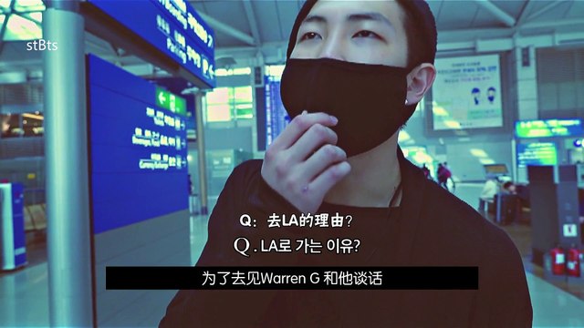 [stBts中字]Rap Monster X Warren G MV Making EP1 - 新生兒遇見傳說