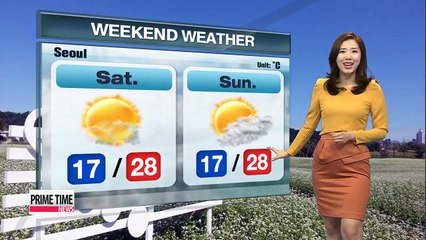 Pleasant weather to continue into the weekend