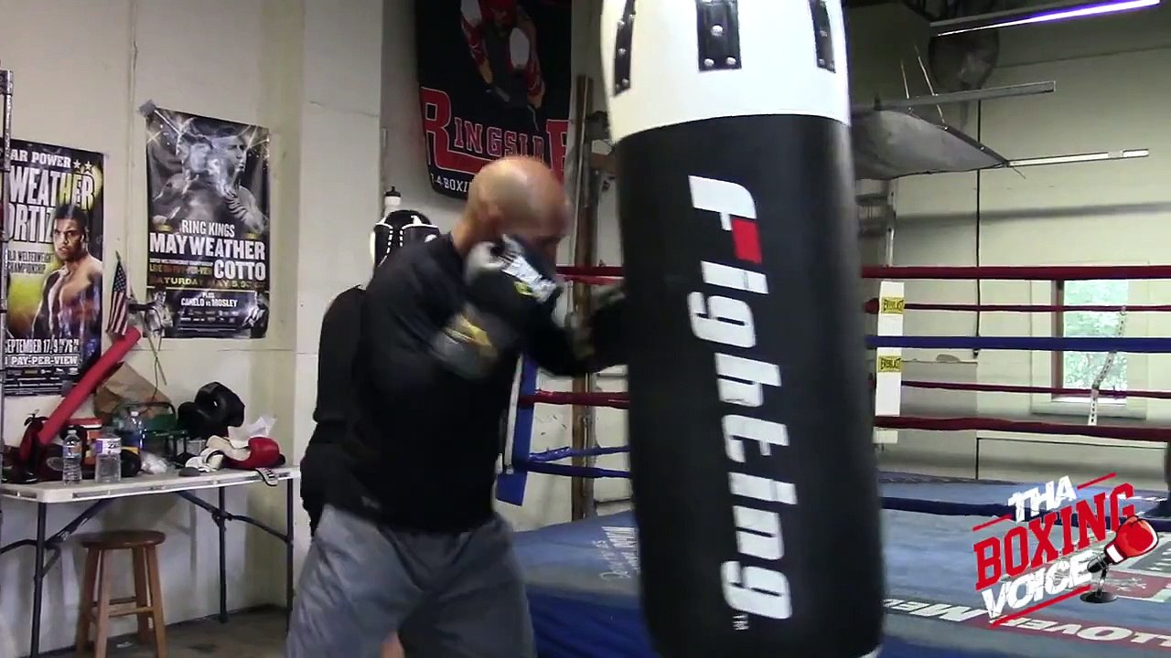 Caleb Truax Heavy Bag workout Training for Fernando Guerrero