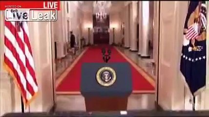 Obama walks away to Guiles theme