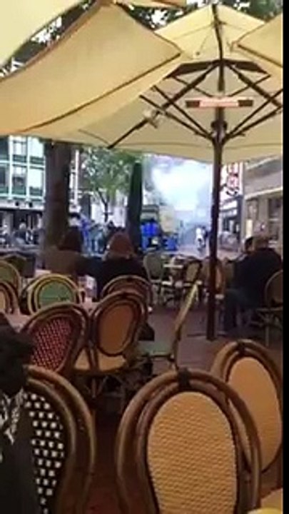Des supporters marseillais saccagent une terrasse à Groningue (Pays-Bas)