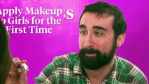 Clueless Guys Apply Makeup To Girls For The First Time _ Cosmopolitan
