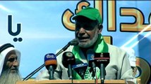 كلمة القيادي بحركة حماس محمود الزهار خلال مظاهرة لنصرة الأقصى
