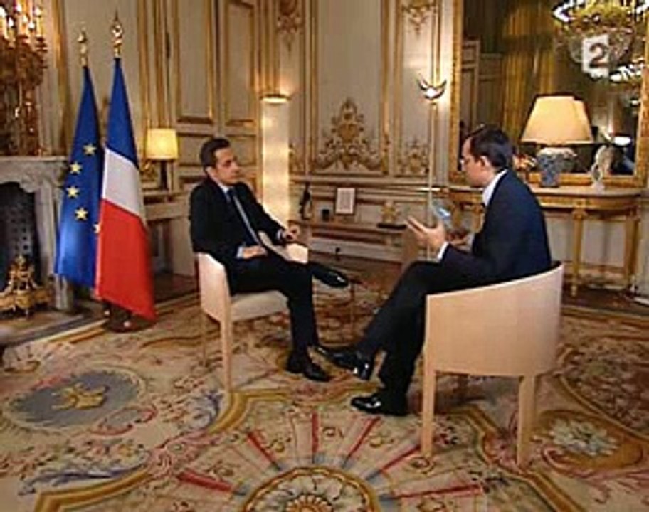 Nicolas Sarkozy Plan Alzheimer interviewé par Delarue 13 février 2008