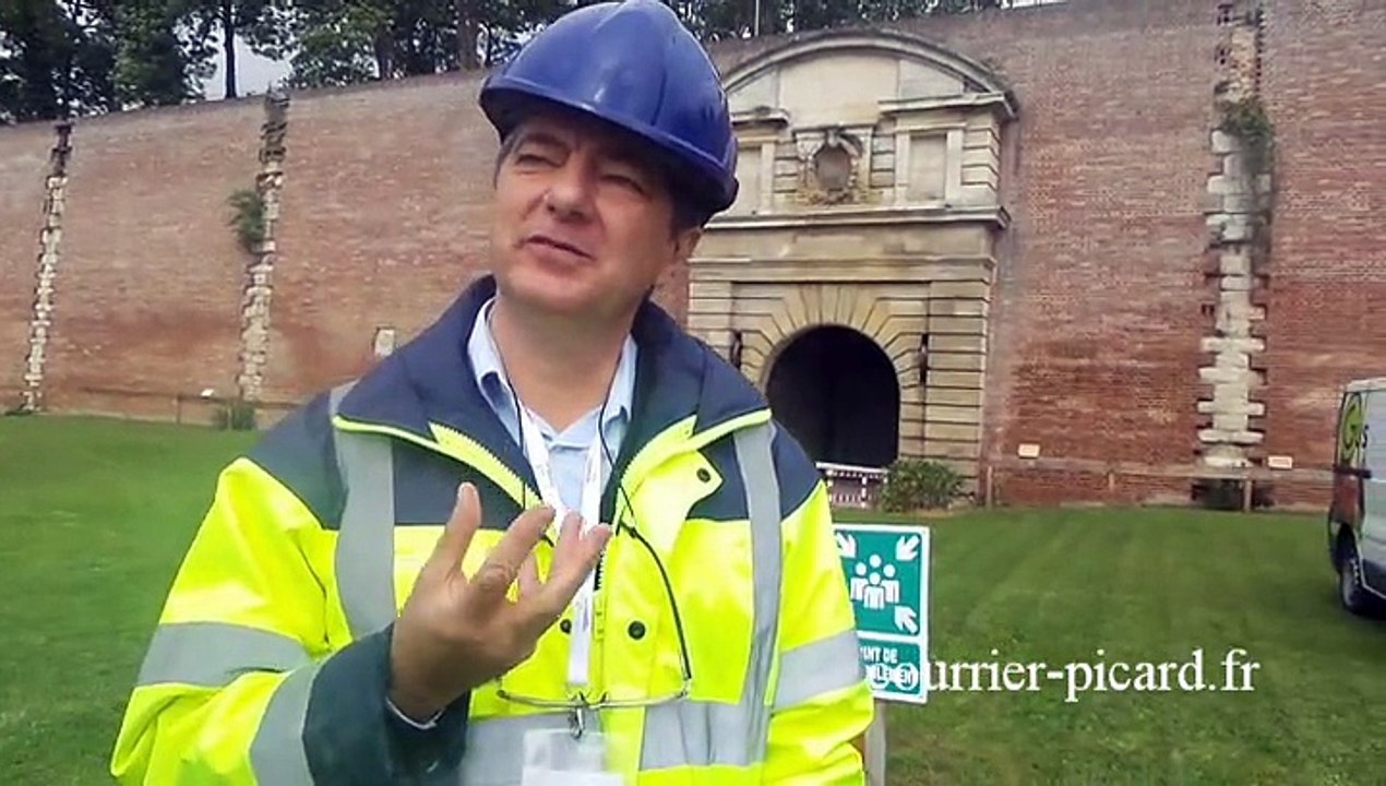 Visite du chantier de la Citadelle à Amiens