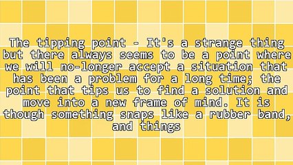 The Tipping Point That Creates Change