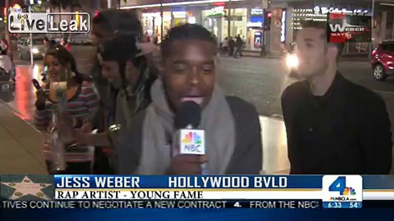 NBC LIVE let this guy rap on TV.