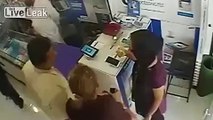 Guy Steals Cell Phone From Shop . CCTV Footage