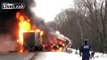 Fiery Crash (Aftermath) Leaves 8 Dead & 21 Injured - Drunk Driver ?