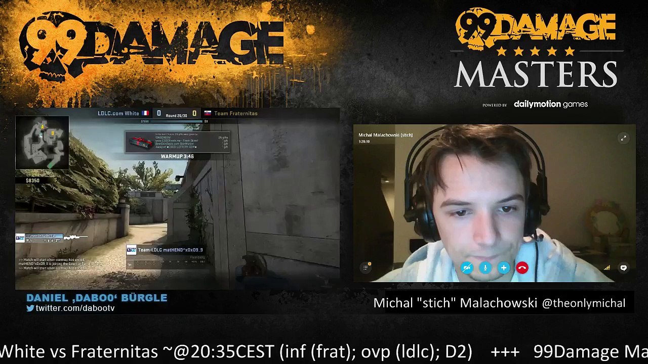 dabo0 - 99Damage Masters 20.000$: LDLC-White vs Keyd Stars + the winner vs Fraternitas ~@20:30CEST (REPLAY) (2015-09-18 19:45:35 - 2015-09-18 23:36:27)