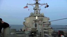 Tomahawk Cruise Missiles Launched From U.S Navy Destroyer