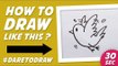 How to Draw a Bird in 30 Sec - Cara Menggambar Burung (30 Detik)
