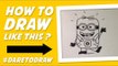 How to Draw Minion - Cara Menggambar Minion