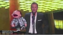 Ventriloquist Paul Zerdin performs on America's Got Talent