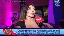 Deyanira Borbor hizo realidad su sueño, se lució en la pasarela del Ecuador Fashion Week