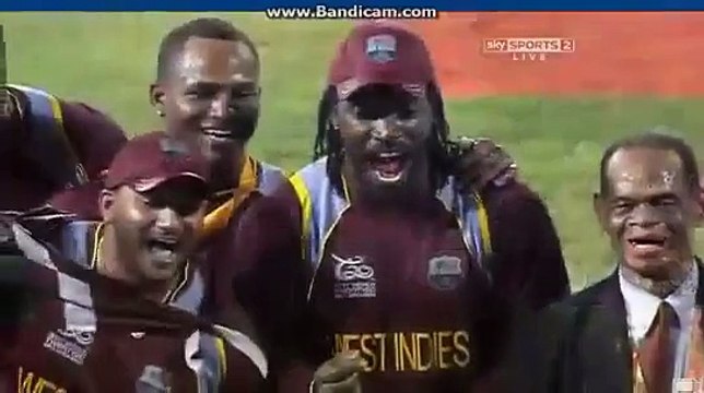 Chris Gayle Dancing Like Mad on winning T20 WC Final