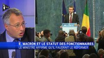 Pour Macron, le statut de fonctionnaire n'est 
