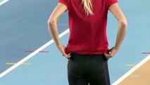 Darya Klishina 02, beautiful Russian long jumper from her back