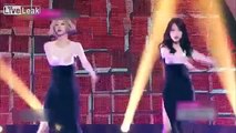 Korean female pop groups touch themselves while performing