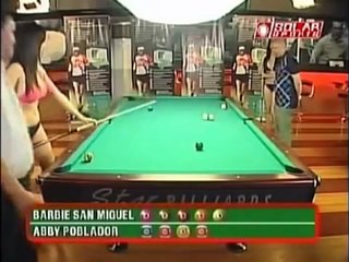 ABBY POBLADOR vs BARBIE SAN MIGUEL (Philippine) Bikini Billiards