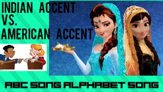 American Accent vs. Indian Accent | ABC Song | Alphabet Song | Phonics Song | Nursery Rhyme