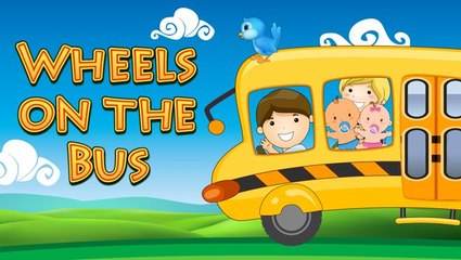 The Wheels on the Bus go Round and Round I 3D I Nursery Rhyme I Baby Song I Popular Song I School Bus I Kids Song