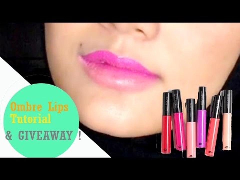 3 Easy Ombre Lips Tutorial & MUFE GiVeaway | Indonesia | Linda Kayhz
