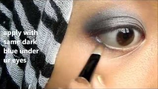 Makeup Tutorial : Blue Grey Smokey Eyes