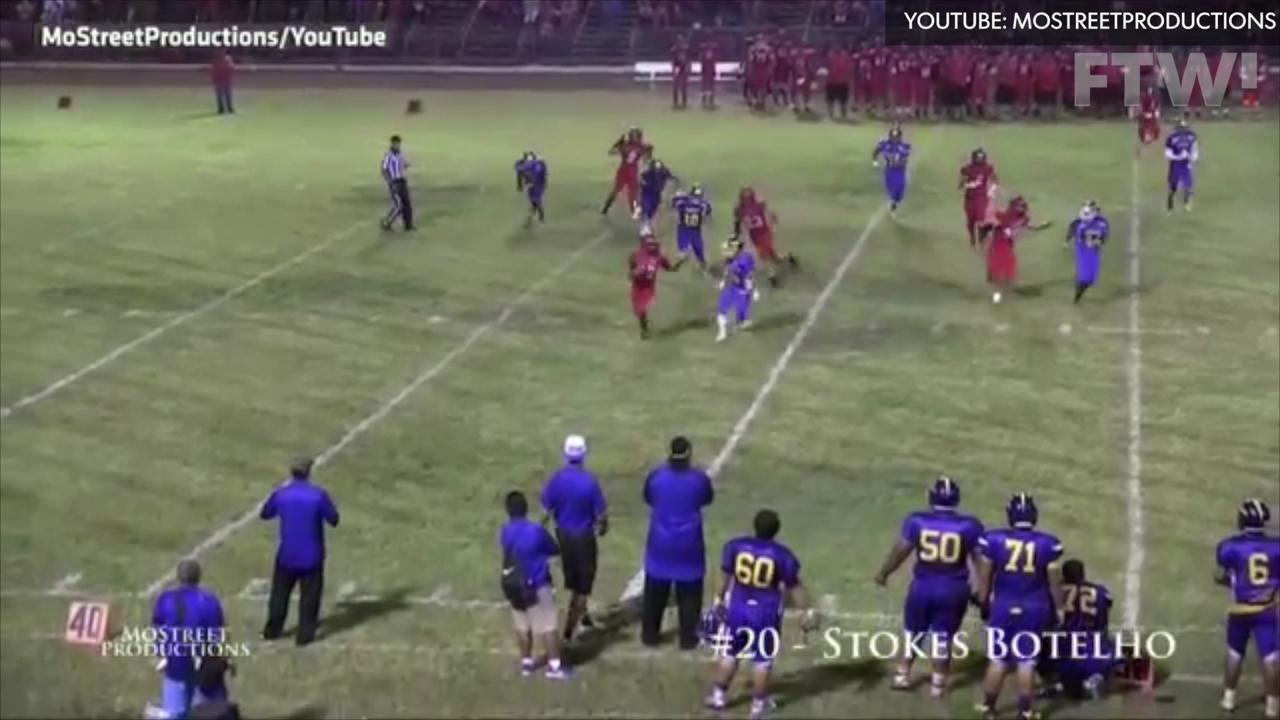 Insane punt return for a TD