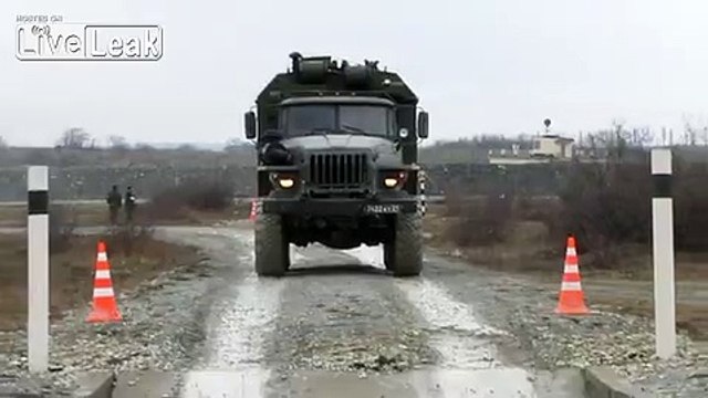 Russian URAL 4320 truck - Crossing Water