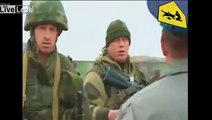 The Russian army warned unarmed Ukrainian soldiers by firing in the air