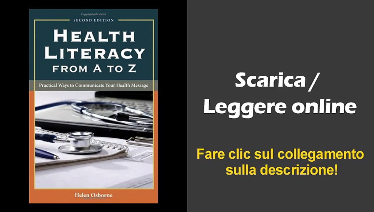 Health Literacy From A To Z