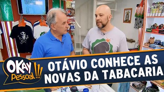 Otávio Mesquita visita uma tabacaria de verdade