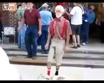 Old men shuffling like boss!