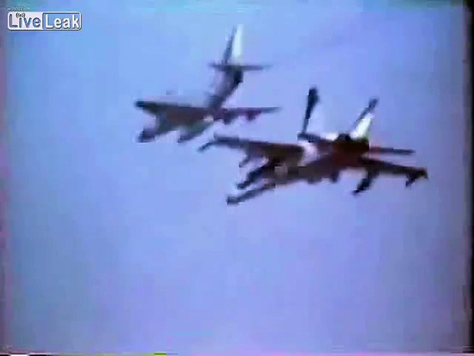 Fighter Jet hit by object in flight!