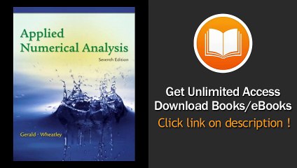 Download eBook # Applied Numerical Analysis