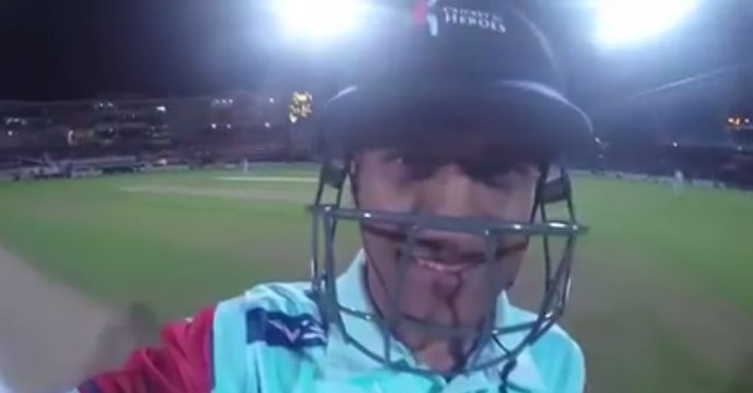 Brendon McCullum & Mahela Jayawardene batting with a GoPro