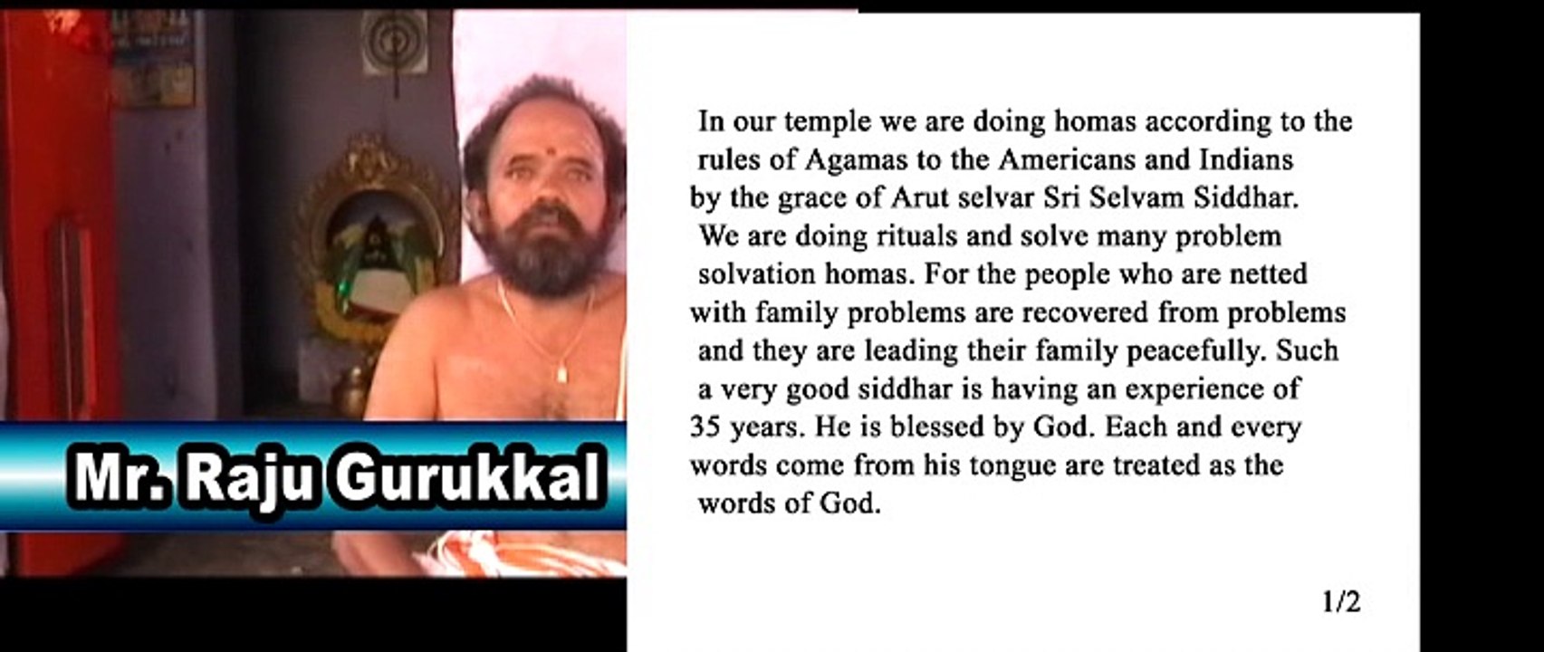 Dr. Commander Selvam  spend devotees amount to run Hindu Temple- Video7