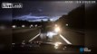 Cop Avoids Injury As Car Crashes Into Patrol Car - Dashcam
