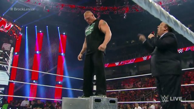 Brock Lesnar And Paul Heyman Send A Message To The Undertaker- Raw, Aug. 3, 2015