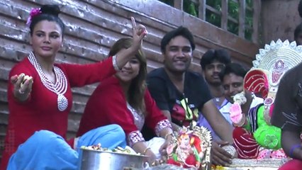 Rakhi Sawant Ganpati Celebration 2015 – UNCUT