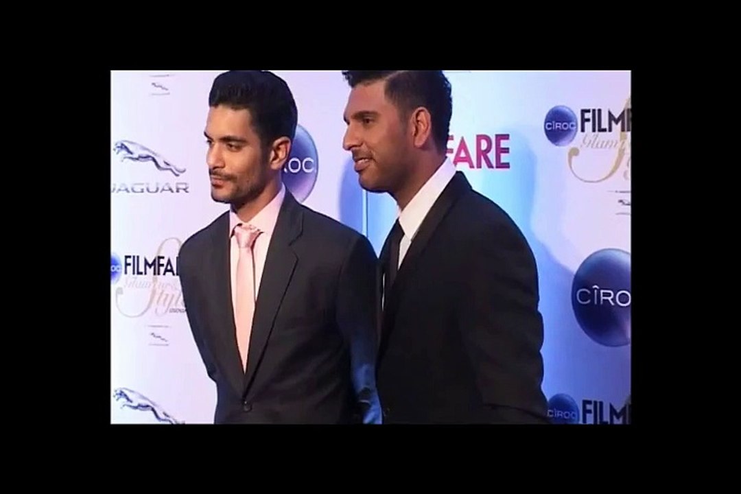 Yuvraj Singh spotted at Filmfare Glamour and Style Awards 2015
