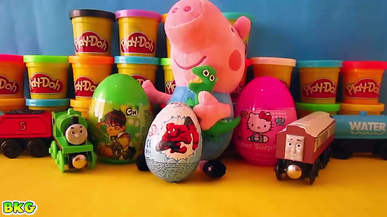 Surprise Eggs Spiderman Hello Kitty Ben 10 Peppa Pig Thomas And Friends Toys | Best Kid Games