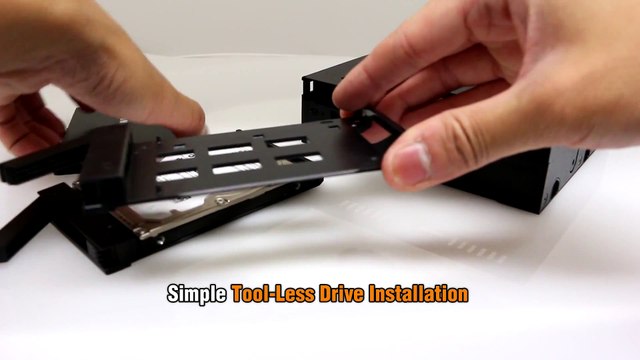 ICY DOCK ExpressCage MB322SP-B Dual 2.5 SASSATA HDD & SSD Front 3.5 Slot in a 5.25 Bay