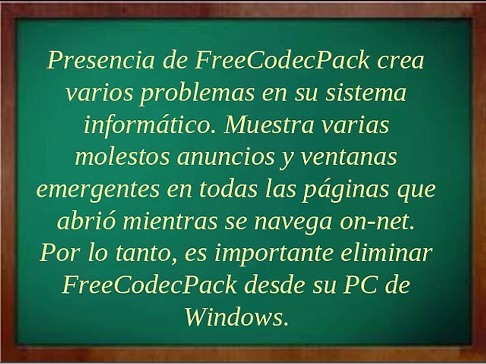 Cómo eliminar el FreeCodecPack