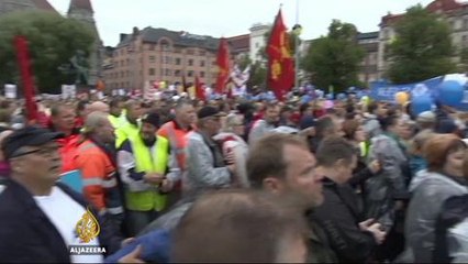 Finland hit by strikes over austerity measures