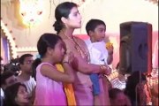 Kajol with her kids Nysa and Yug at Durga pooja pandal