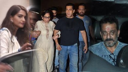 Sanjay Dutt, Sonam Kapoor & Other Celebs At Salman Khan Ganpati Visarjan 2015